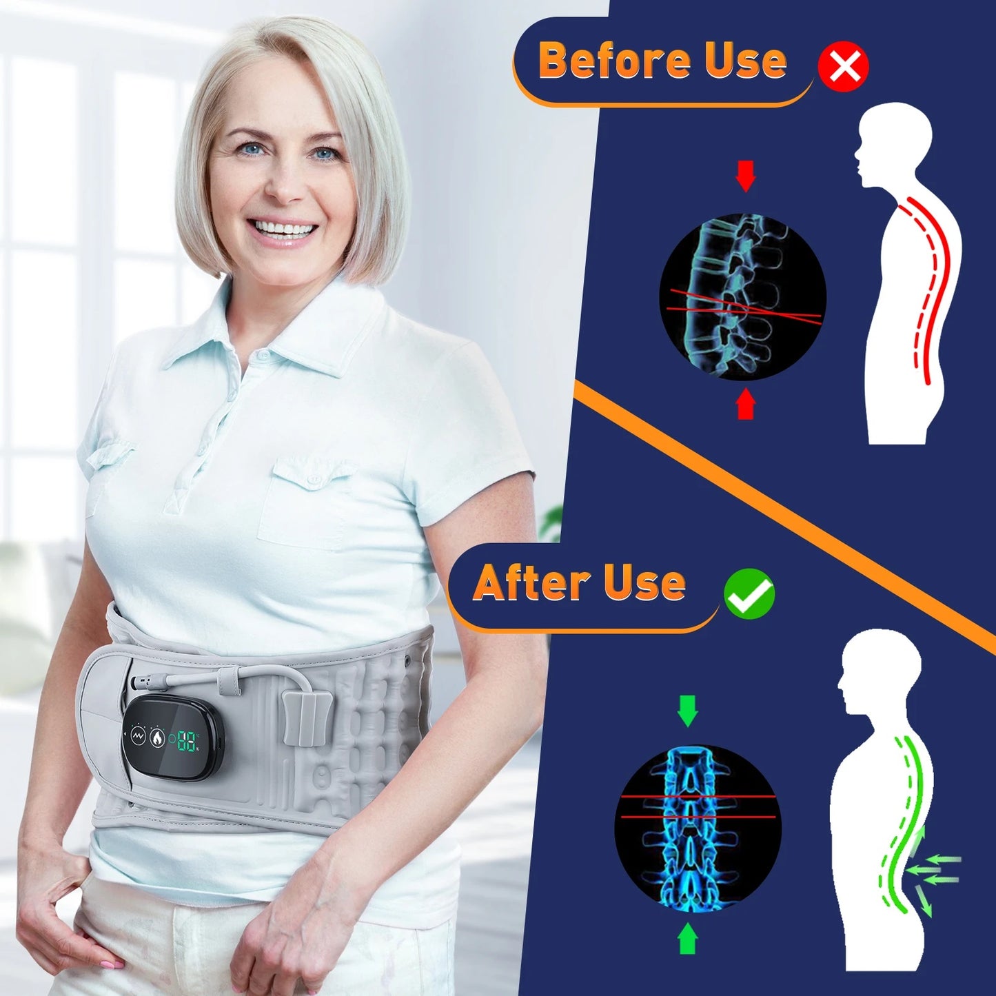 Avoreza 3-in-1 back belt
